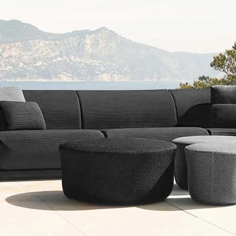 Grand pouf in&out design SUAVE Ø 85 cm