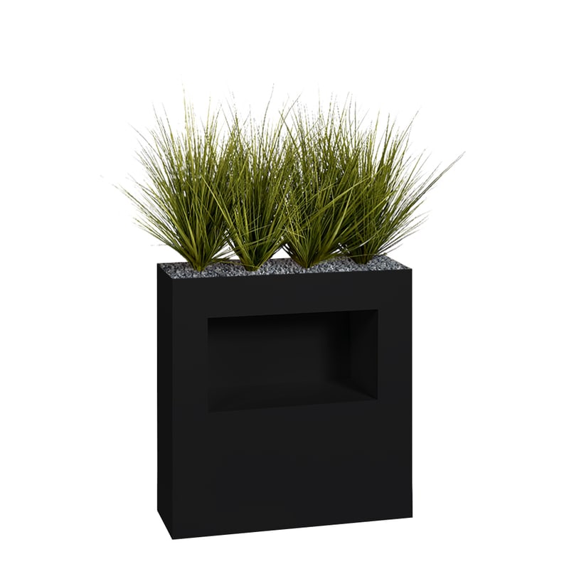 Jardinière FERRO avec niche GRAMINEES