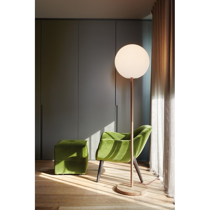 Lampadaire design lumineux GLOBO WOOD de SLIDE