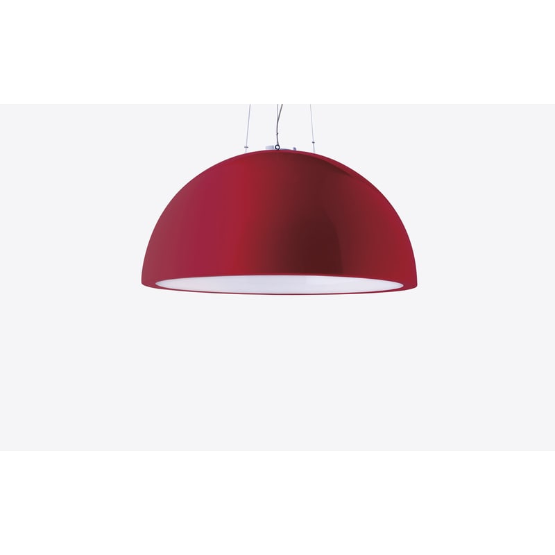 Lampe design lumineuse CUPOLE - rouge
