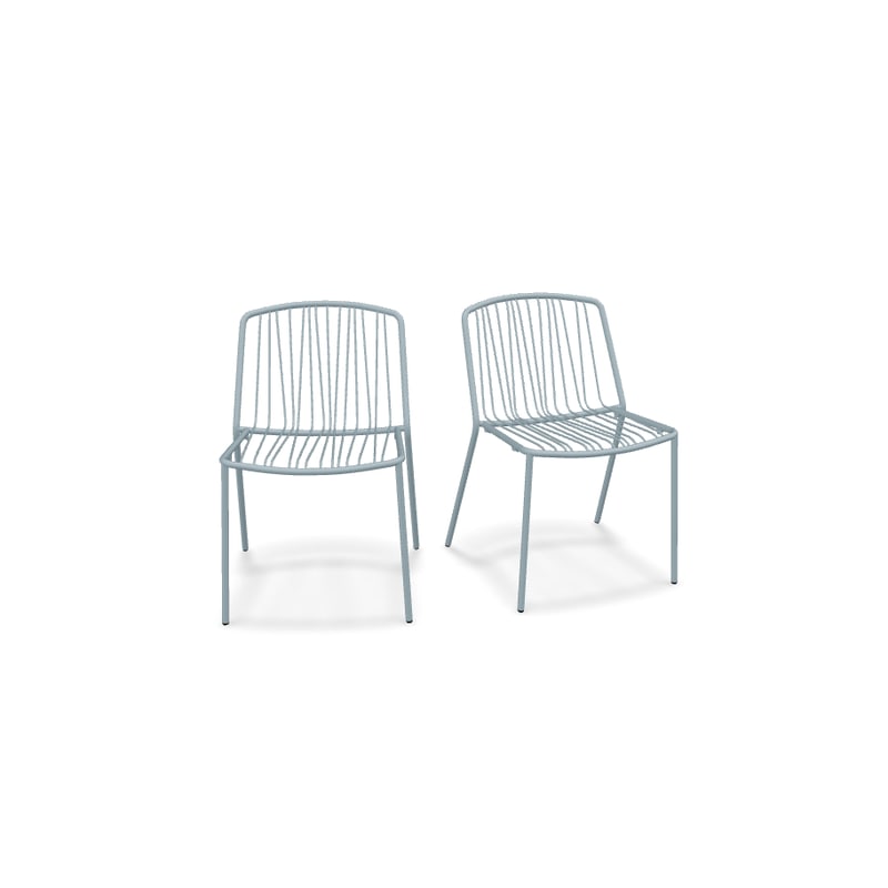 Lot de 2 chaises in & out BRIS - bleu