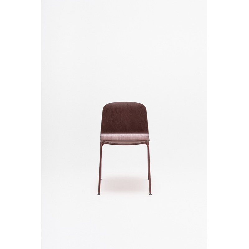 Chaise en contreplaqué avec piètement métallique à quatre pieds NUD - MDD