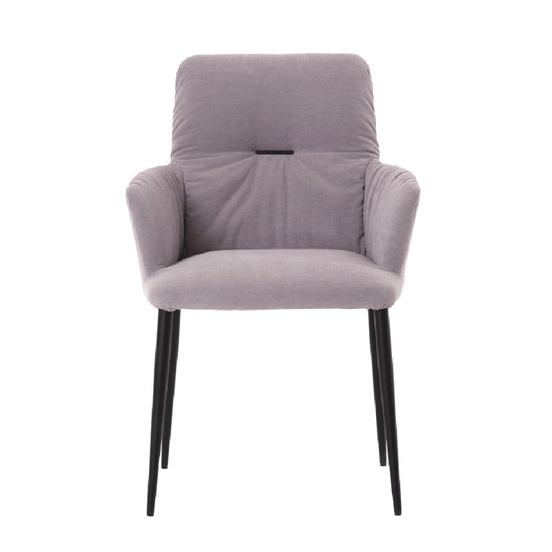 Chaise AURA C04 piétement métal avec accoudoirs