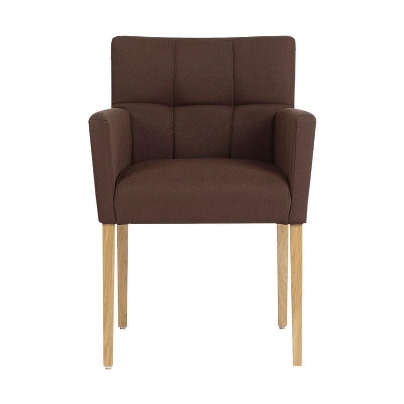 Chaise CARRE C02 avec accoudoirs