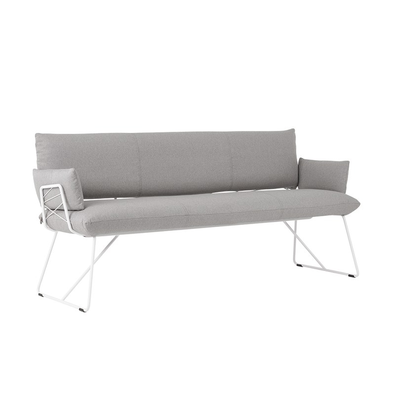 Chaise COSY B07 piétement métal avec accoudoirs