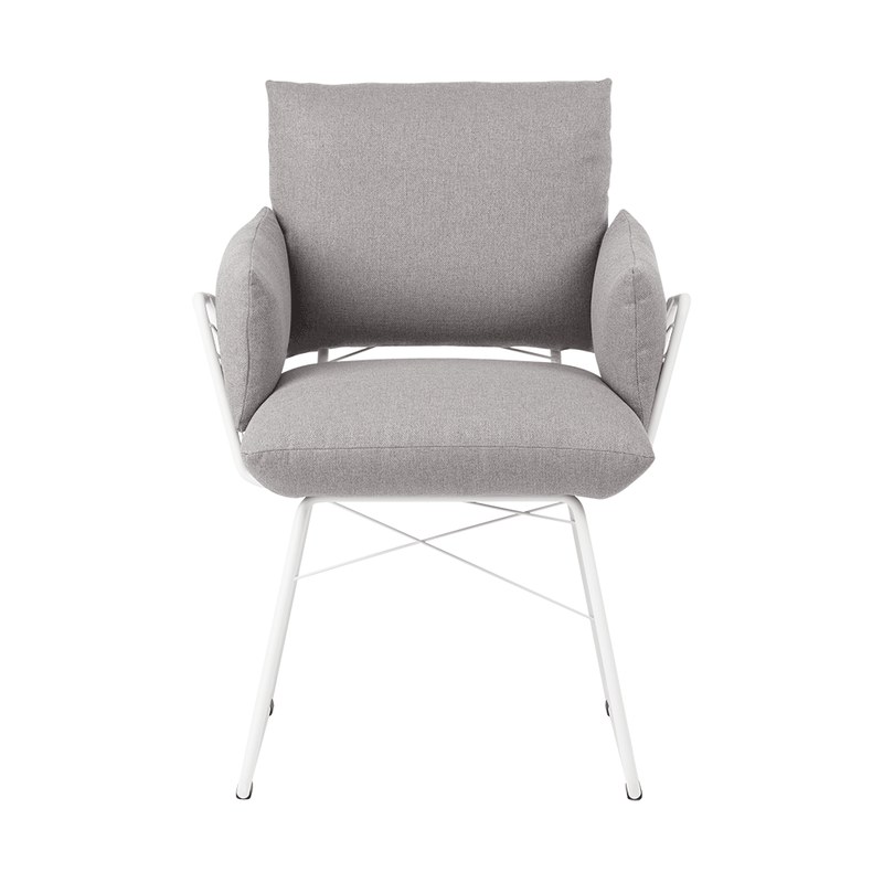 Chaise COSY C02 piétement métal avec accoudoirs