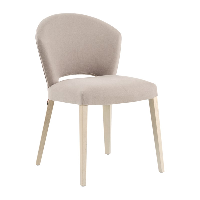 Chaise CUORI C01 piétement bois sans accoudoirs