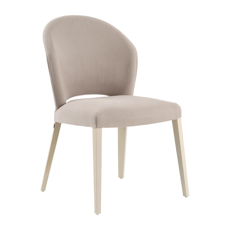Chaise CUORI C03 piétement bois sans accoudoirs
