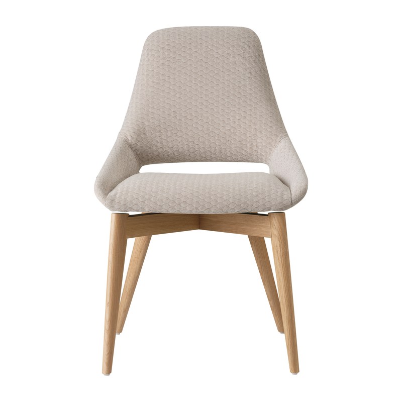 Chaise LOLA C29 piétement bois sans accoudoirs