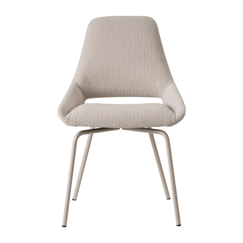 Chaise LOLA C31 piétement métal sans accoudoirs