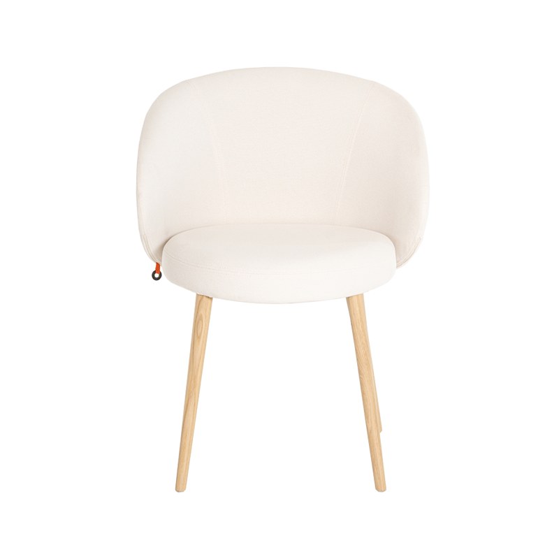 Chaise NEO C02 piétement bois avec accoudoirs