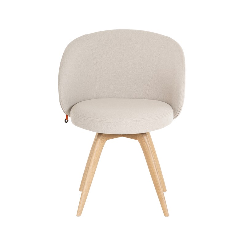 Chaise NEO C04 piétement bois avec accoudoirs