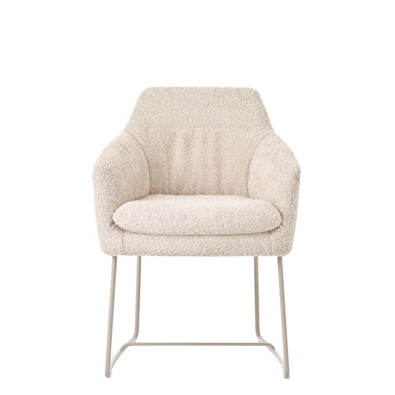 Chaise SAGA C04 piétement métal avec accoudoirs