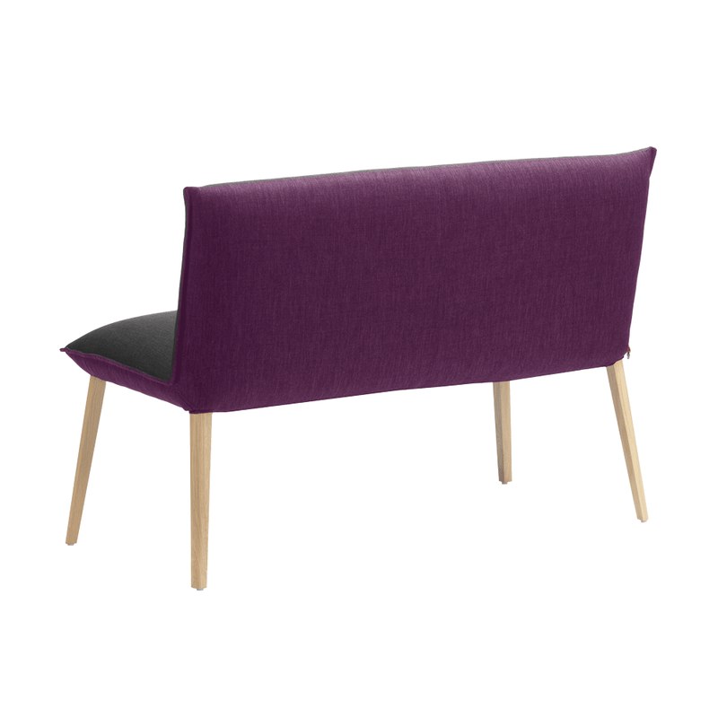 Chaise SOFT B20 deux places sans accoudoirs