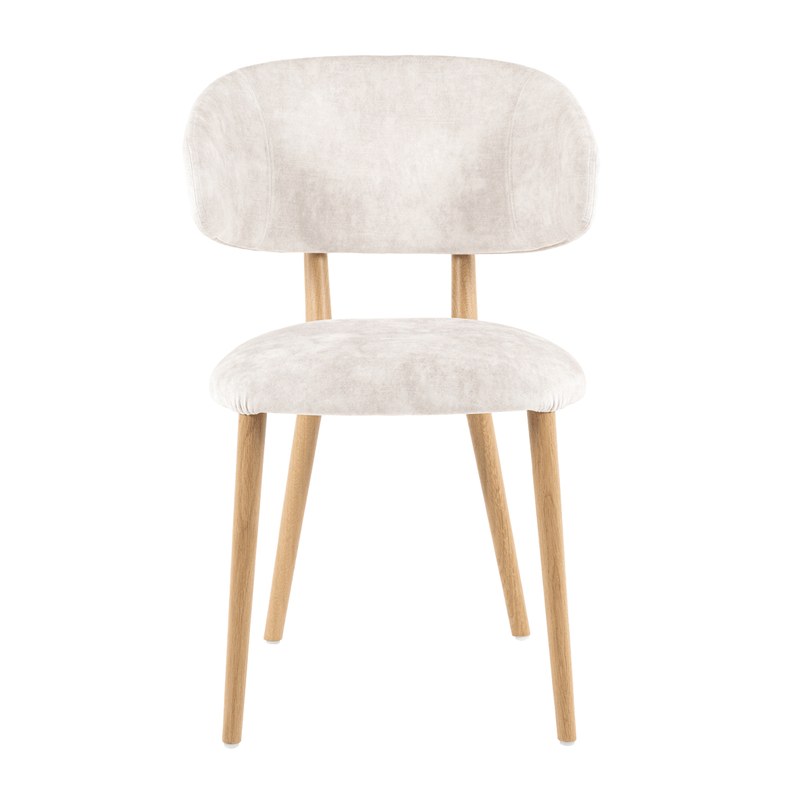 Chaise TORO C02 piétement bois avec accoudoirs