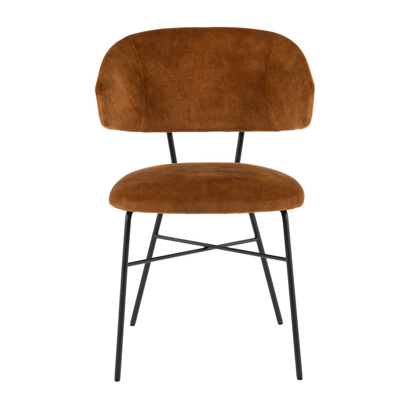 Chaise TORO C04 piétement métal avec accoudoirs