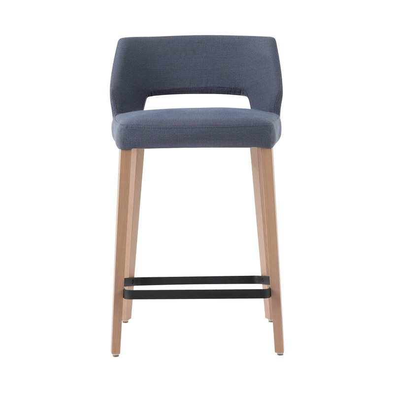 Tabouret LENA C03 piétement bois sans accoudoirs
