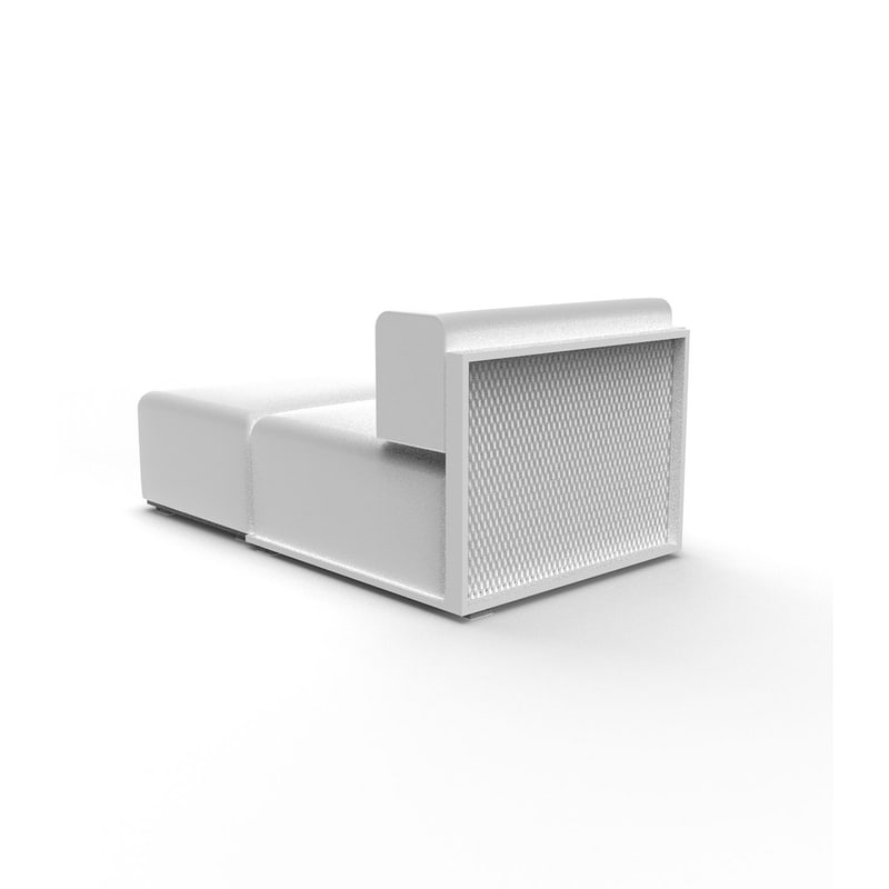 Module chaise-longue central THE FACTORY - blanc