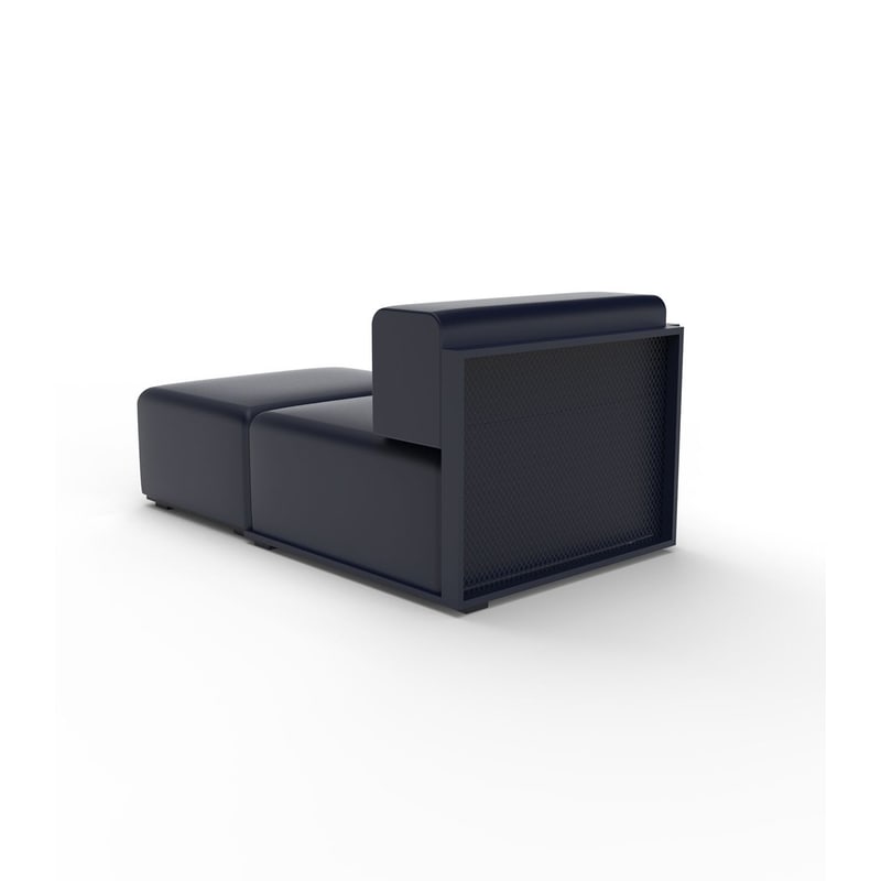 Module chaise-longue central THE FACTORY - bleu
