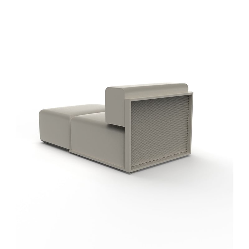 Module chaise-longue droit THE FACTORY - ecru