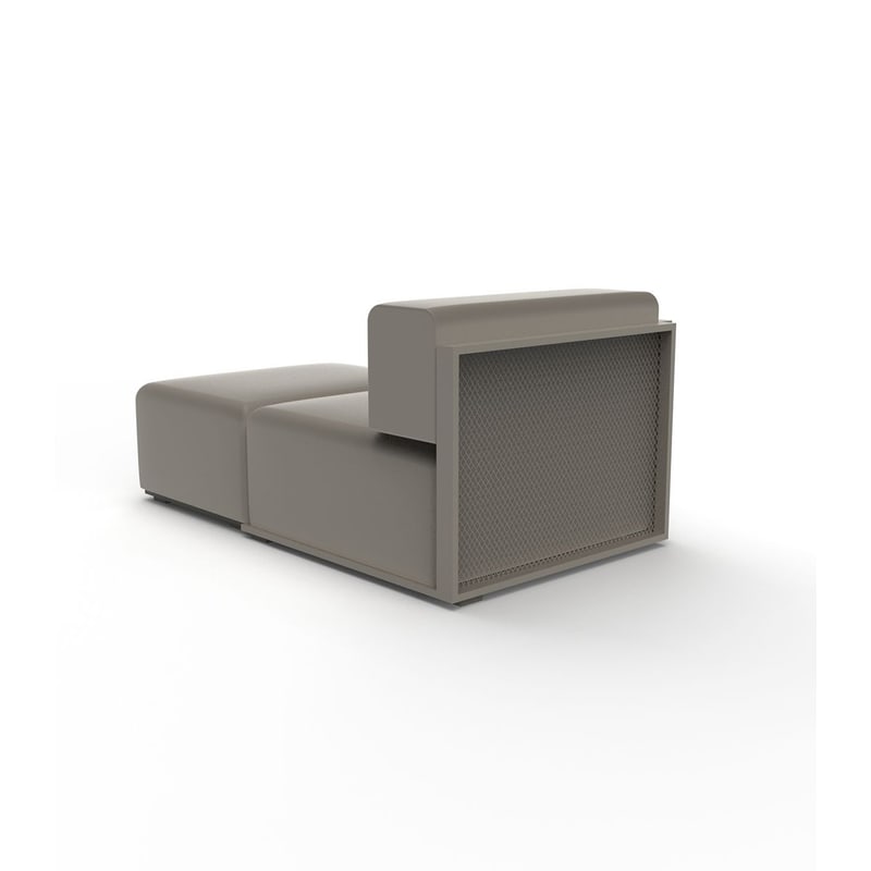 Module chaise-longue droit THE FACTORY - tortora