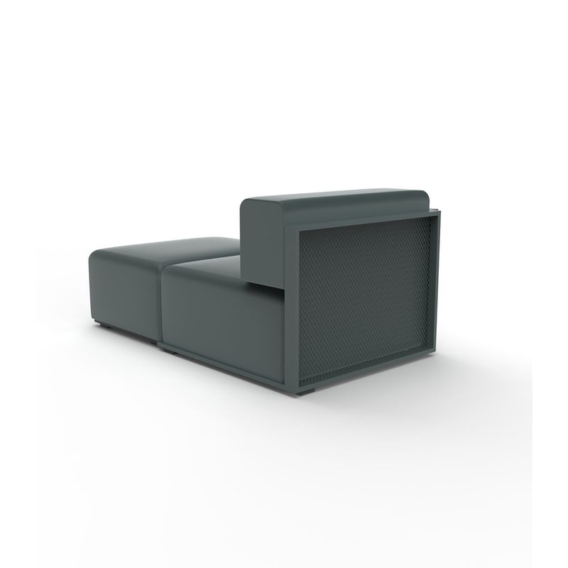 Module chaise-longue droit THE FACTORY - vert
