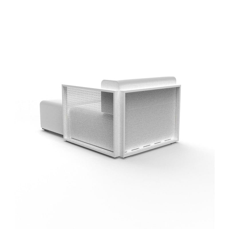 Module chaise-longue gauche THE FACTORY - blanc