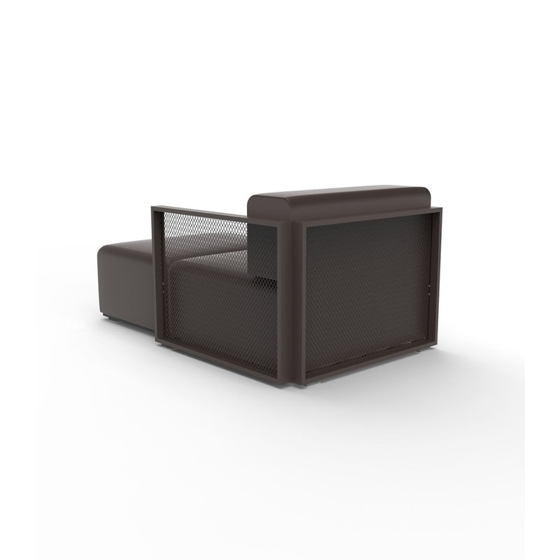 Module chaise-longue gauche THE FACTORY - brun