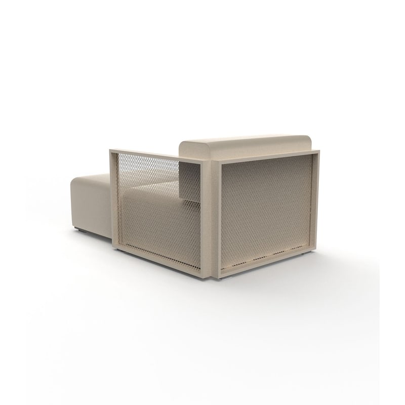 Module chaise-longue gauche THE FACTORY - crème