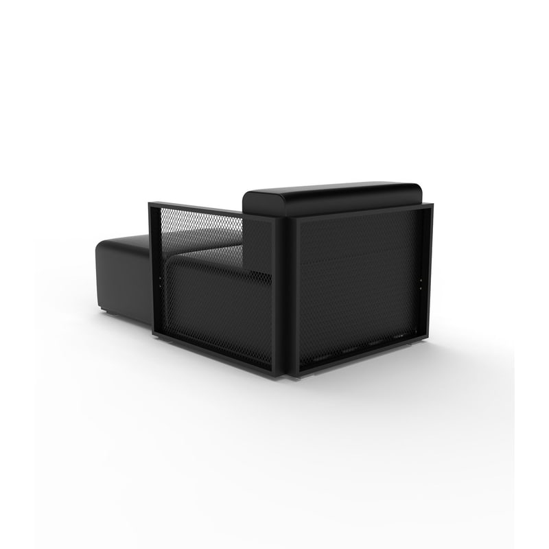 Module chaise-longue gauche THE FACTORY - noir