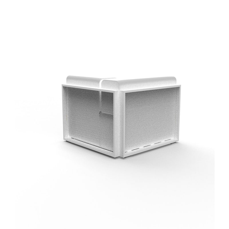 Module d'angle gauche THE FACTORY - blanc
