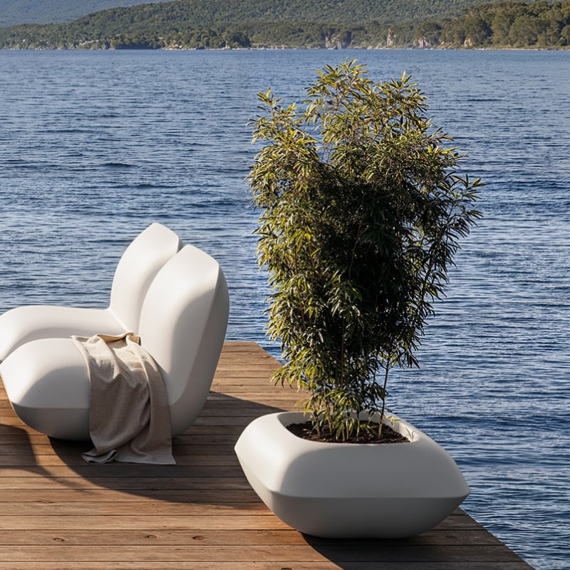 Pot de fleurs design PILLOW de VONDOM