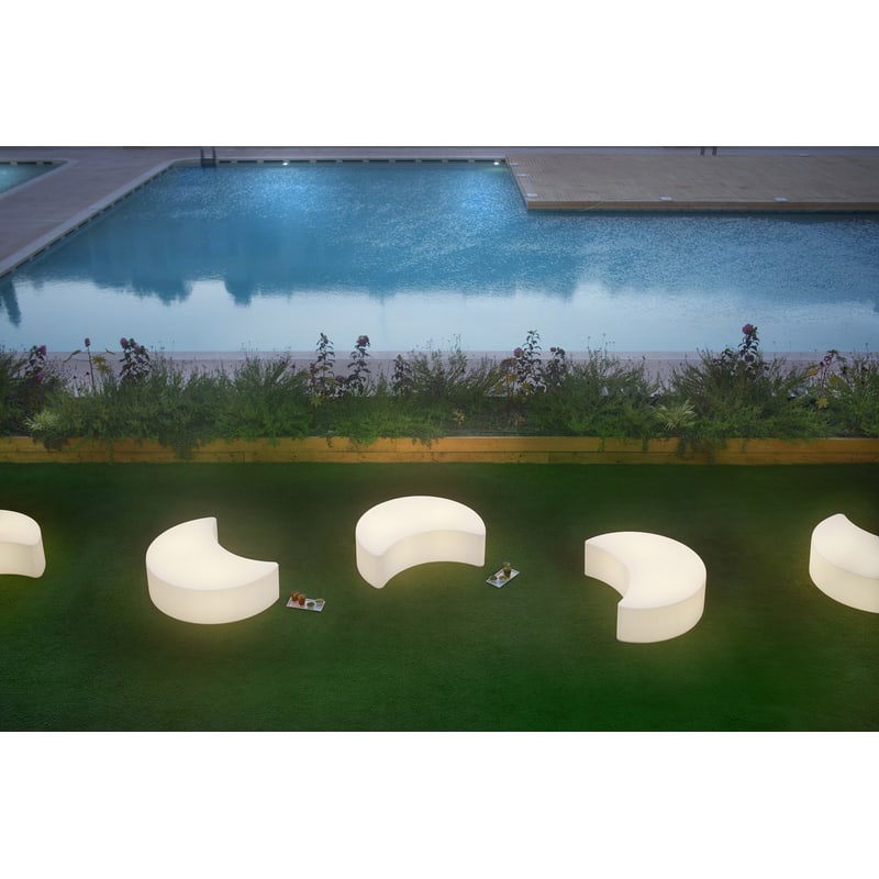 Pouf design lumineux MOON de SLIDE