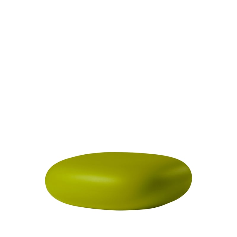 Pouf in & out Chubby Low - vert citron