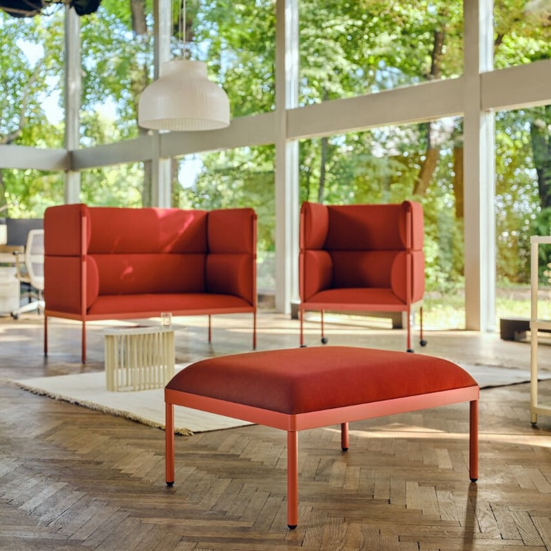 Pouf lounge pieds métal STILT MDD