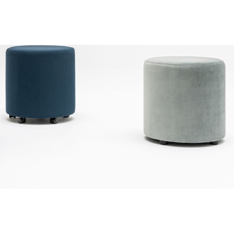 Pouf rembourré et tapissé rond MIX MDD