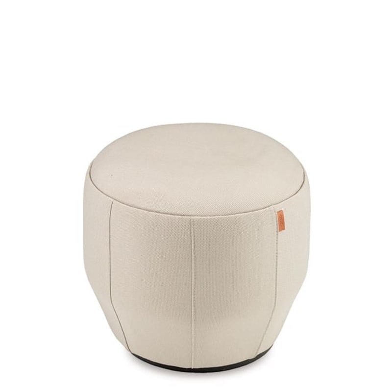 Pouf rond design tapissé BRISA Ø 41 cm