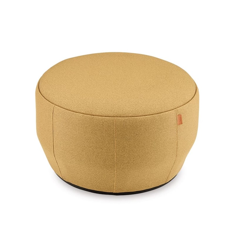 Pouf rond design tapissé BRISA Ø 61 cm