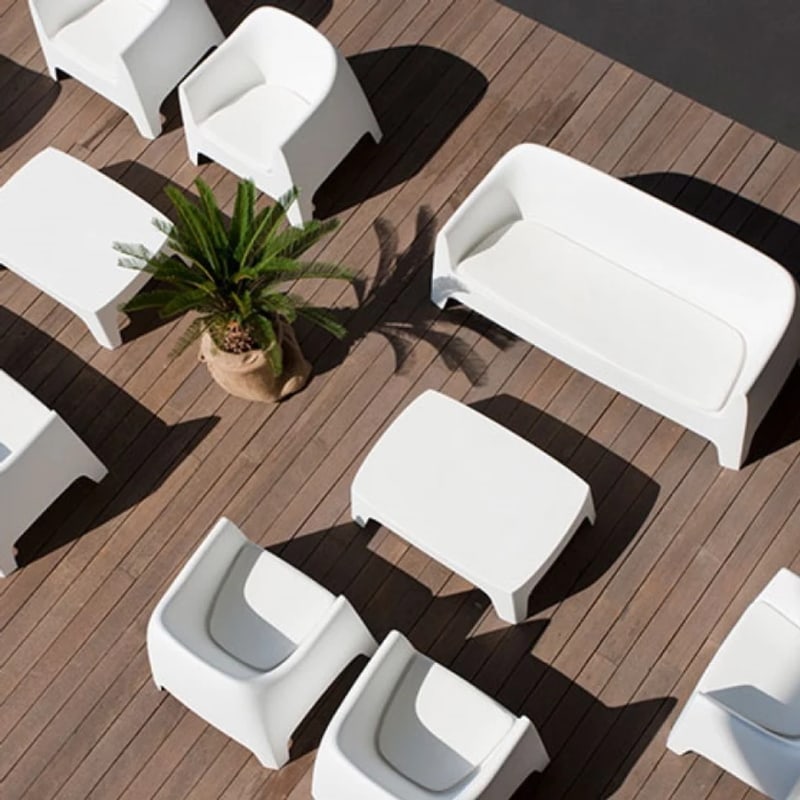 Salon de jardin SOLID blanc - VONDOM