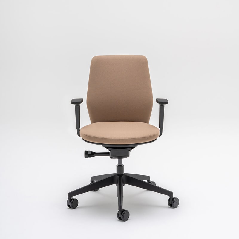 Siège de bureau dossier tapissé EVO