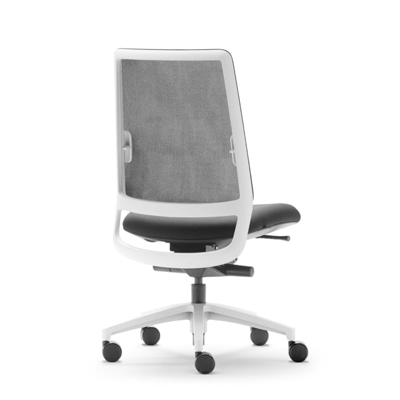 Siège de bureau SENSE cadre dossier blanc