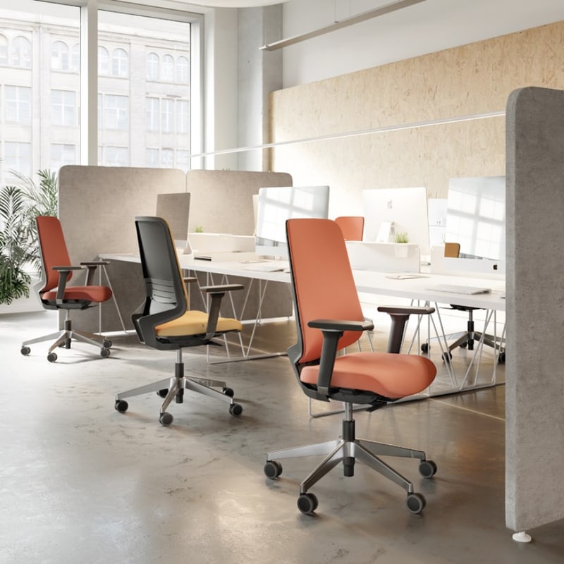 Siège ergonomique dossier tapissé DOT.PRO