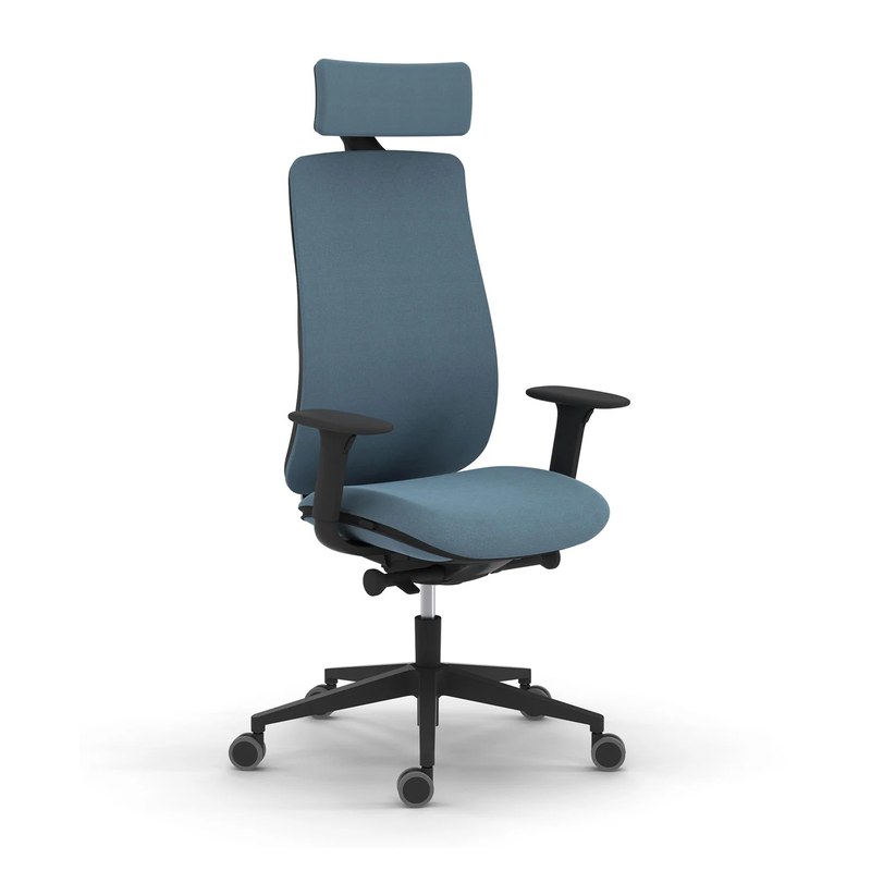 Fauteuil haut dossier toile EMAN