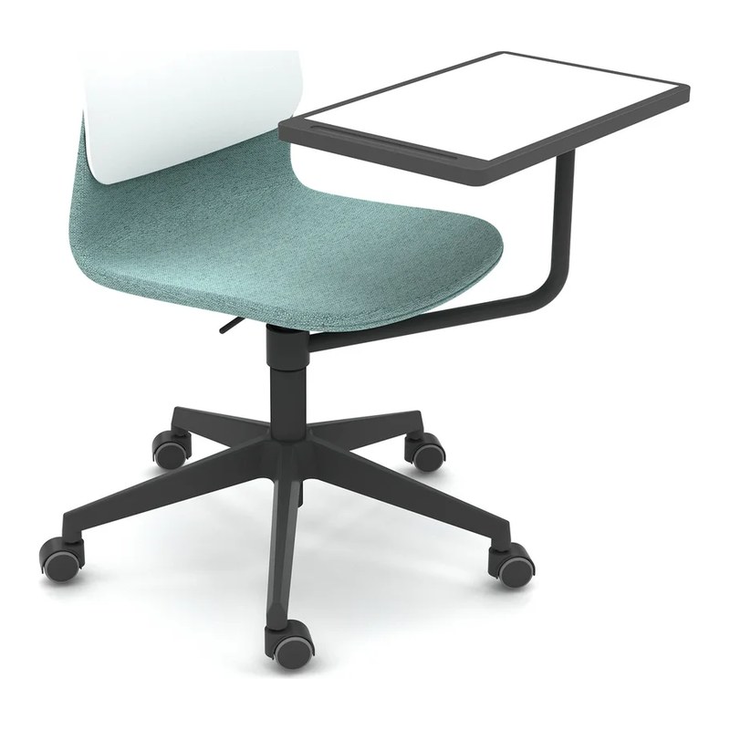 Chaise giratoire étudiant avec tablette KLIK