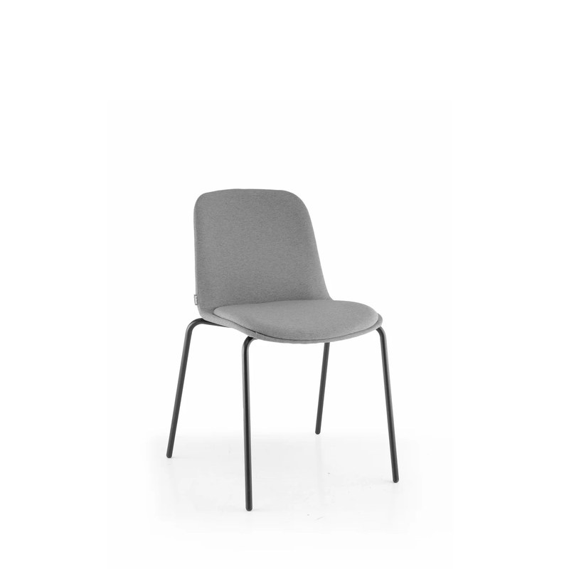 Chaise et fauteuil 4 pieds métal LORIA
