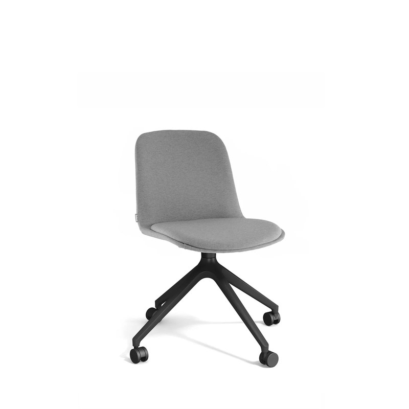 Chaise et fauteuil giratoire sur roulettes LORIA