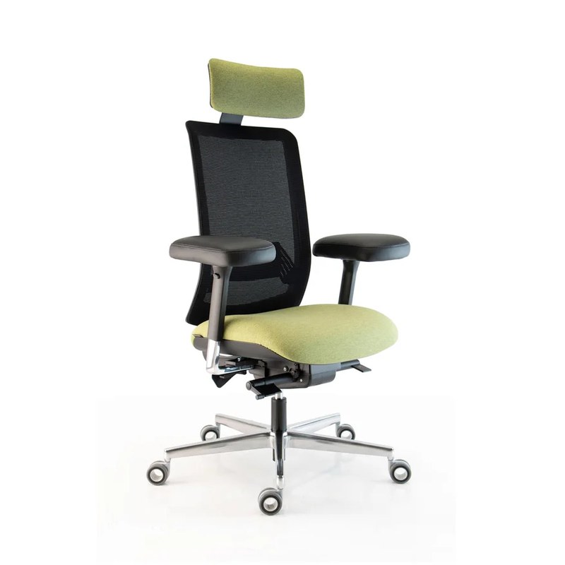 Fauteuil haut dossier résille + têtière WI-MAX Ergo