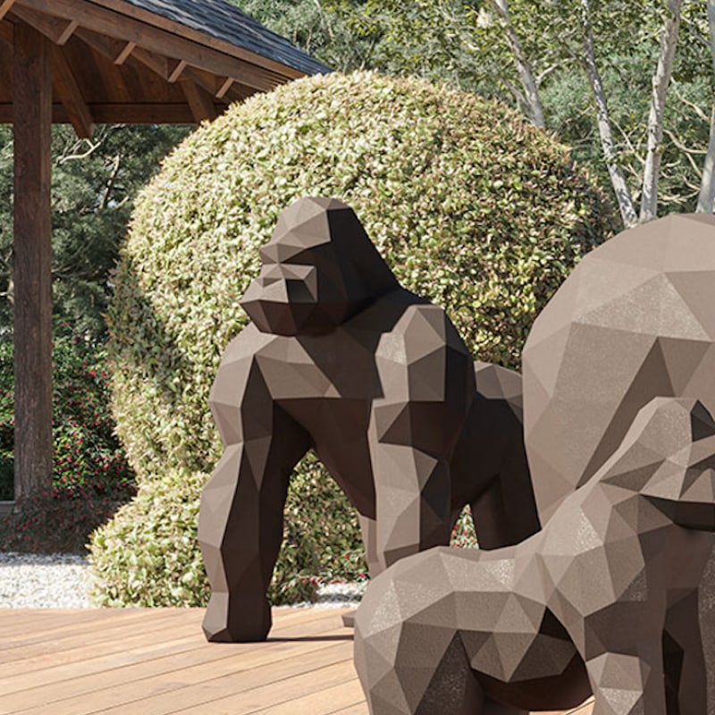 Statue gorille 110 cm SARU ORIGAMI - VONDOM