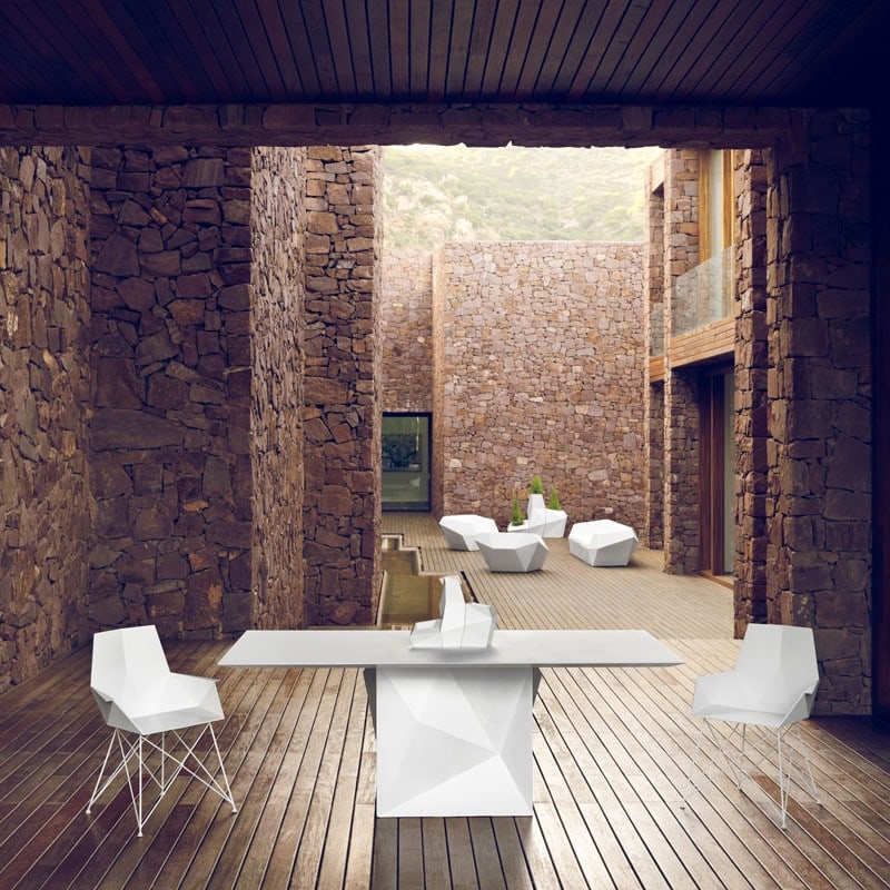 Table à manger design L 200 cm FAZ de VONDOM