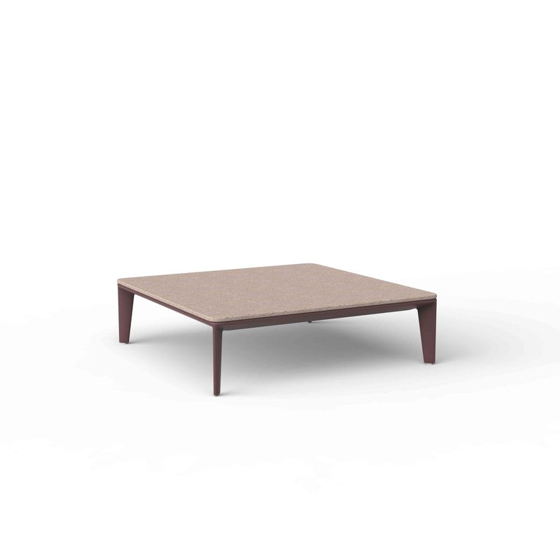 Table basse 100x100 PASADENA - garnet